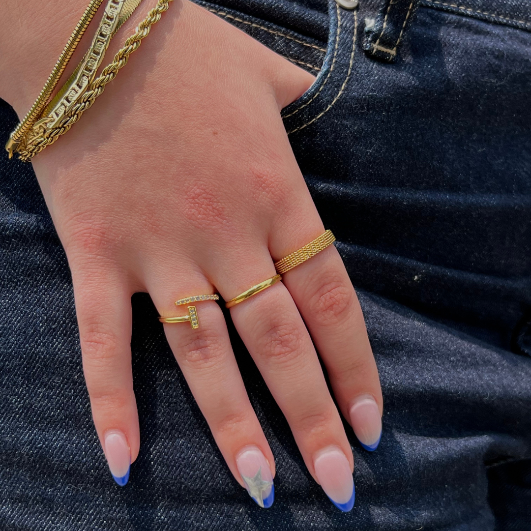 #Color_Acero inoxidable con acabado dorado - Impermeable