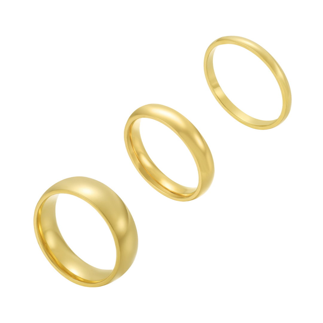 #Color_Acero inoxidable chapado en oro - Impermeable