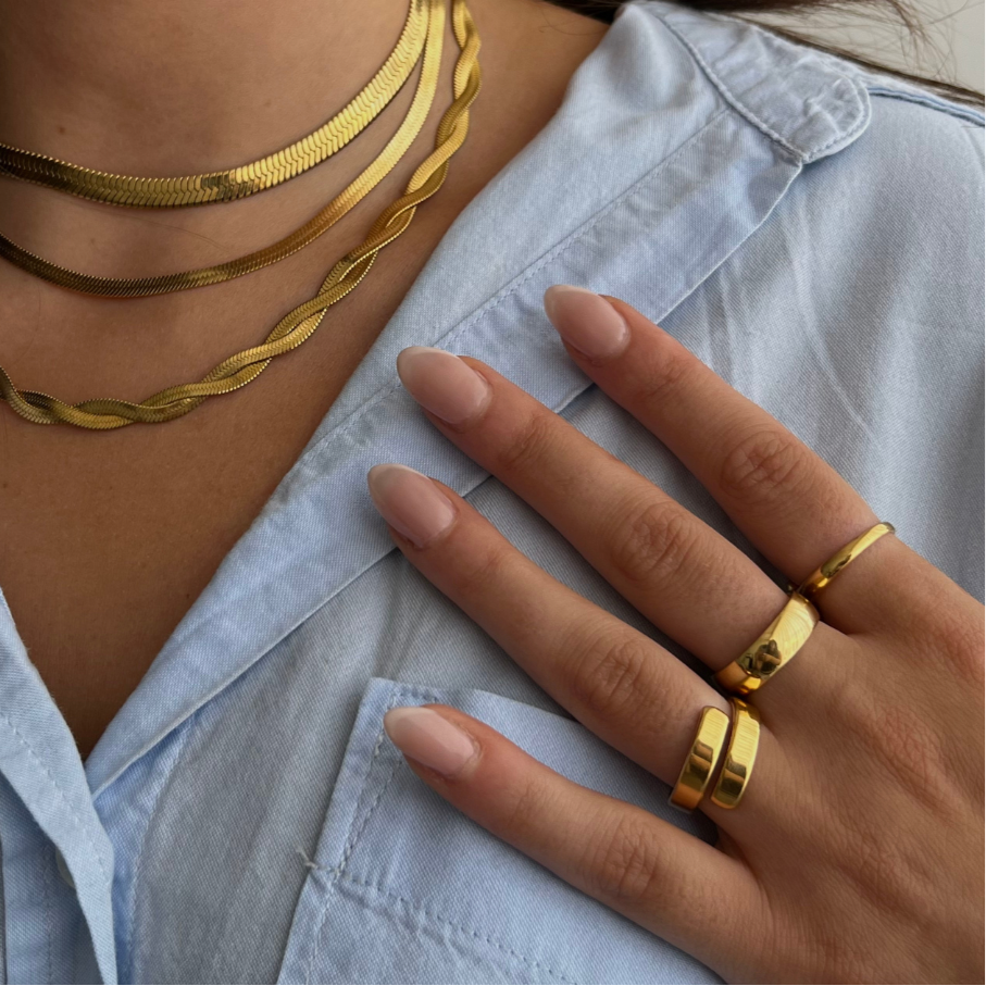 #Color_Acero inoxidable con acabado dorado - Impermeable