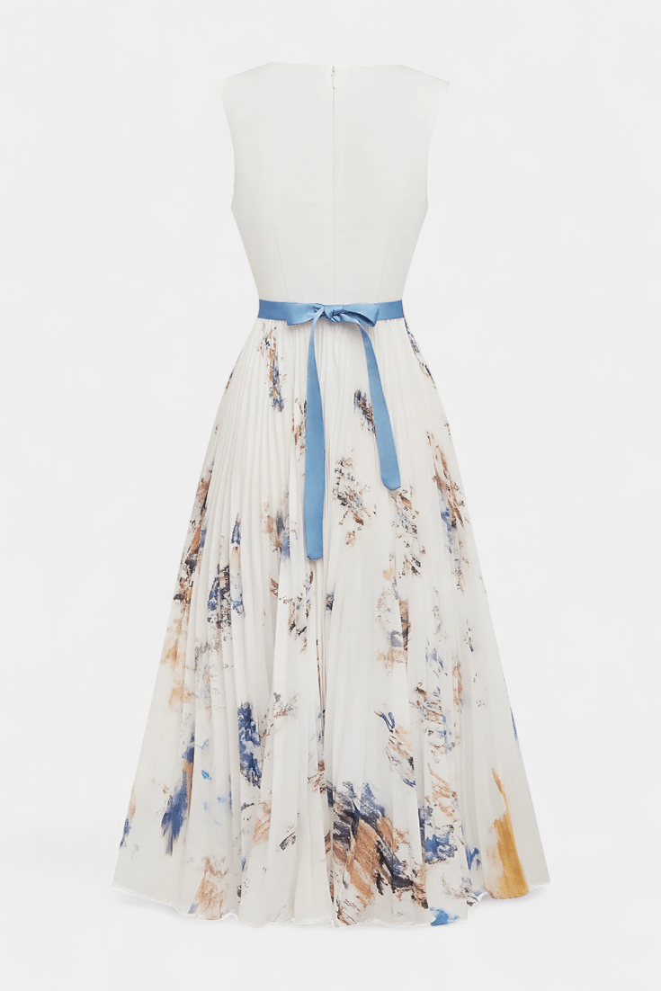 Floral Chiffon Maxi Dress