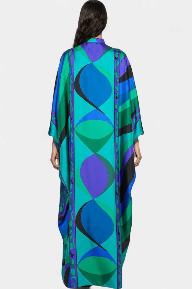 Art Print Kaftan Dress
