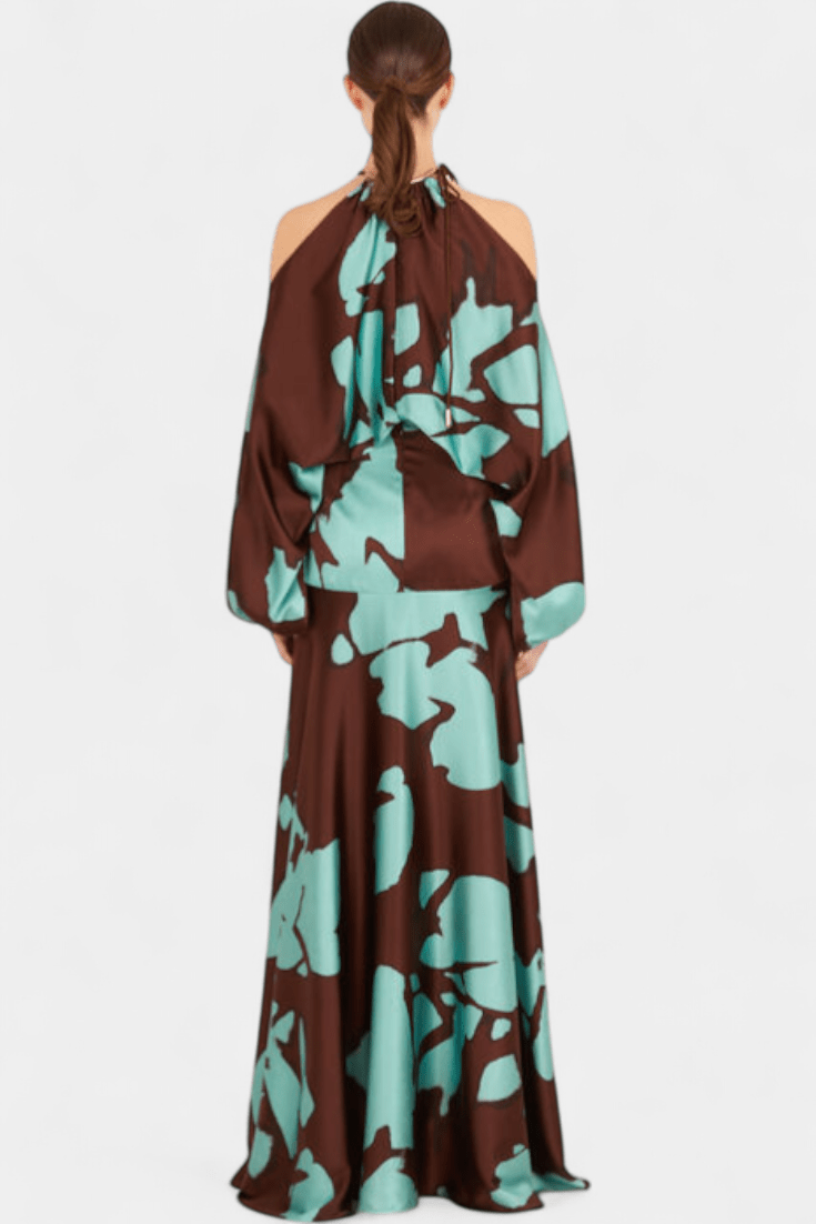 Bicolor Maxi Dress