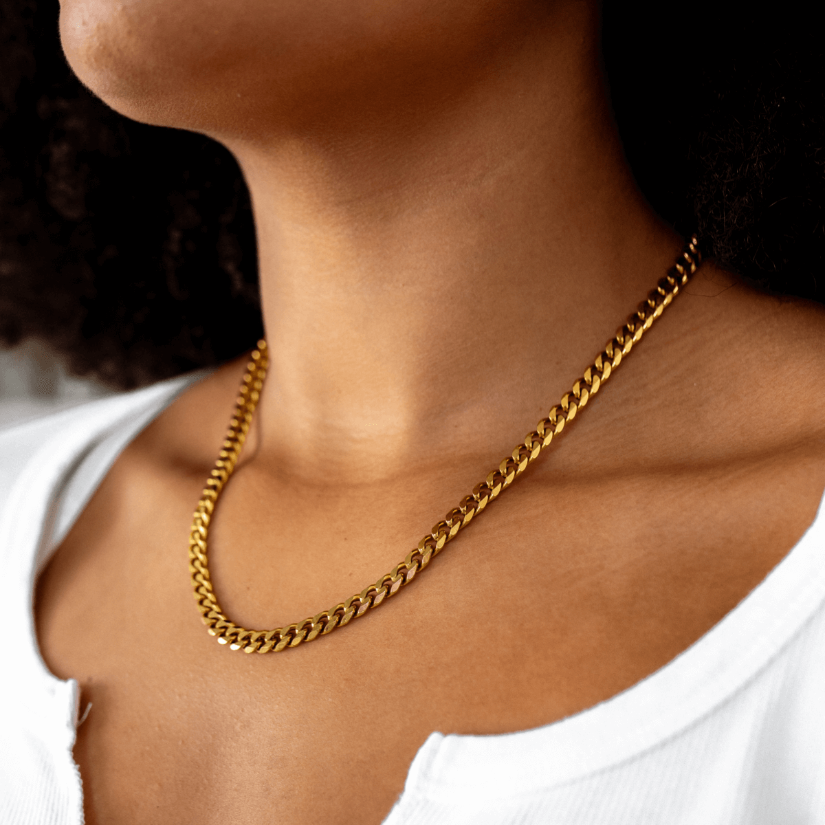 Gold Cuban Chain Necklace