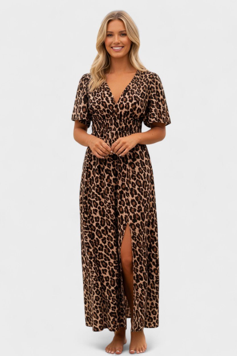 Butterfly Sleeve Maxi Dress