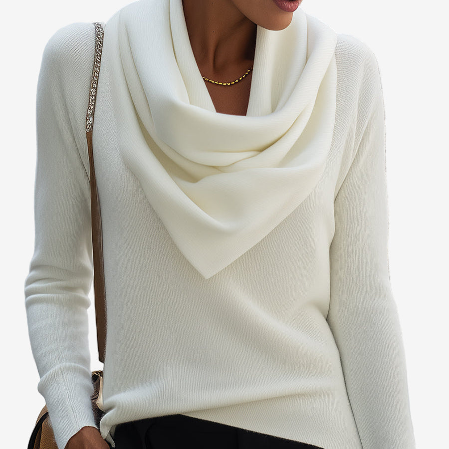 Drape Neck Sweater