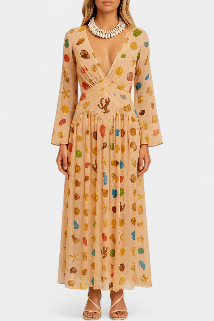 Shell Detail Mermaid Dress