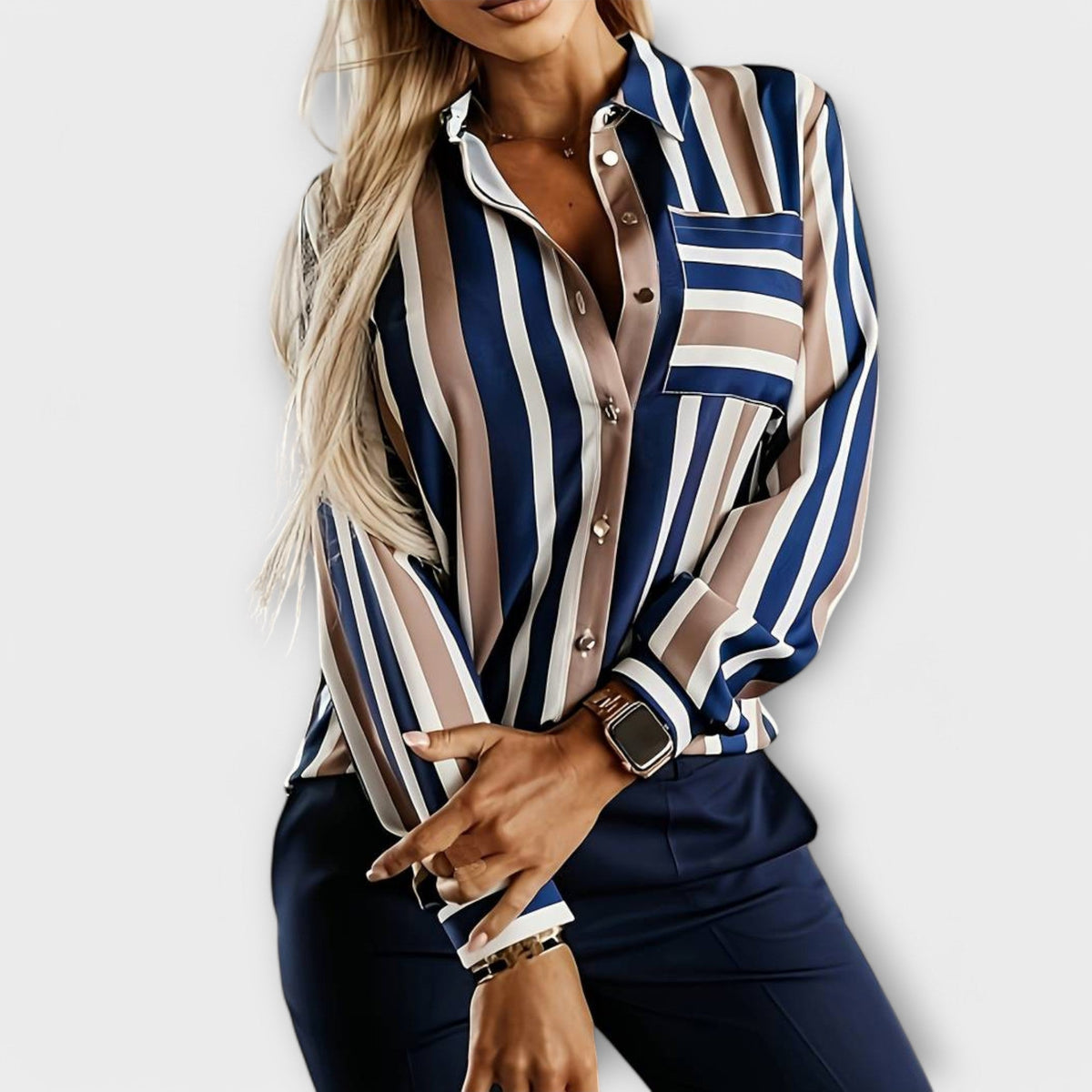 Striped Light Blouse