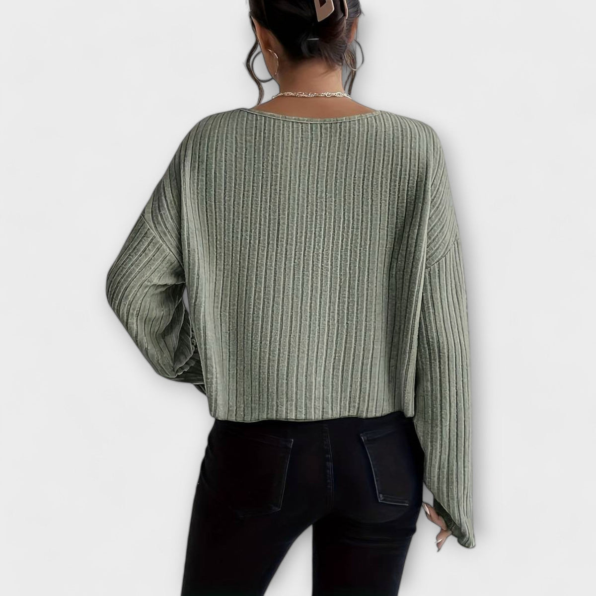 Striped Crew Neck Top