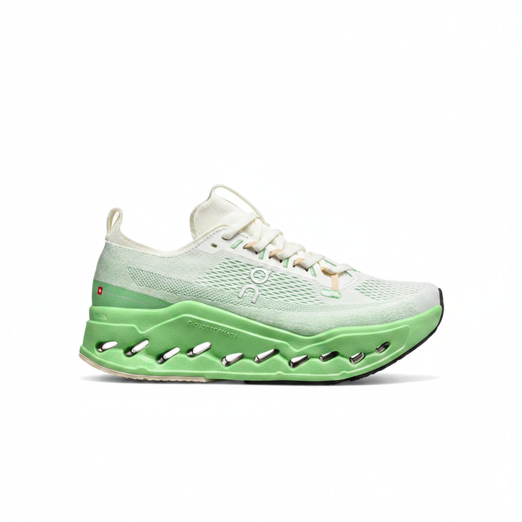 White-Green Aether Sneakers
