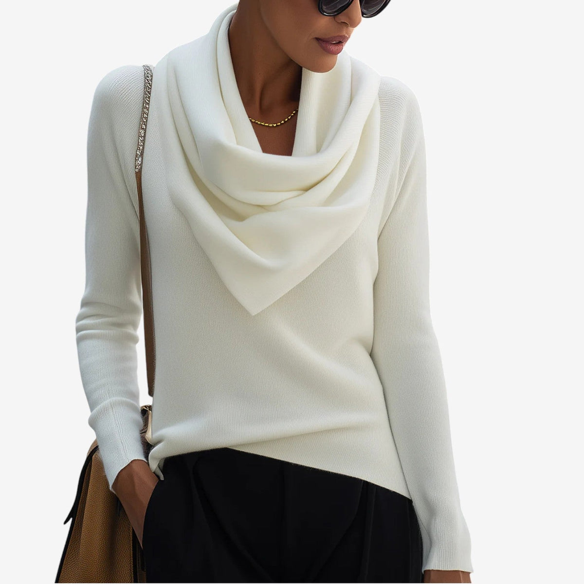 Drape Neck Sweater