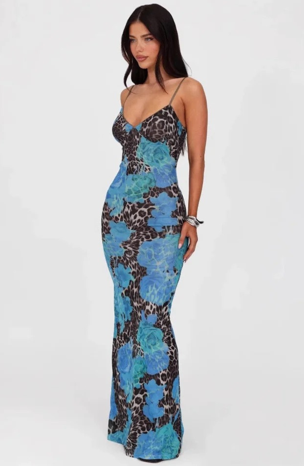 Jaguar Print Maxi Dress