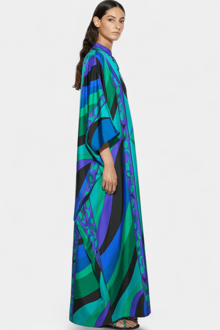 Art Print Kaftan Dress