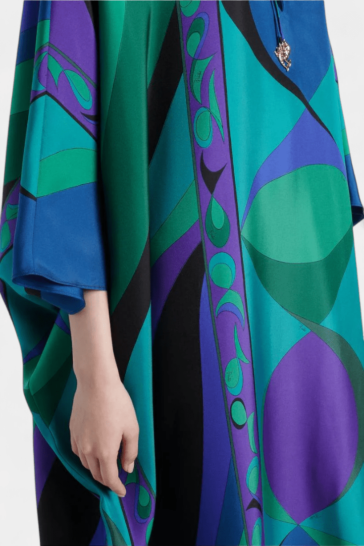 Art Print Kaftan Dress