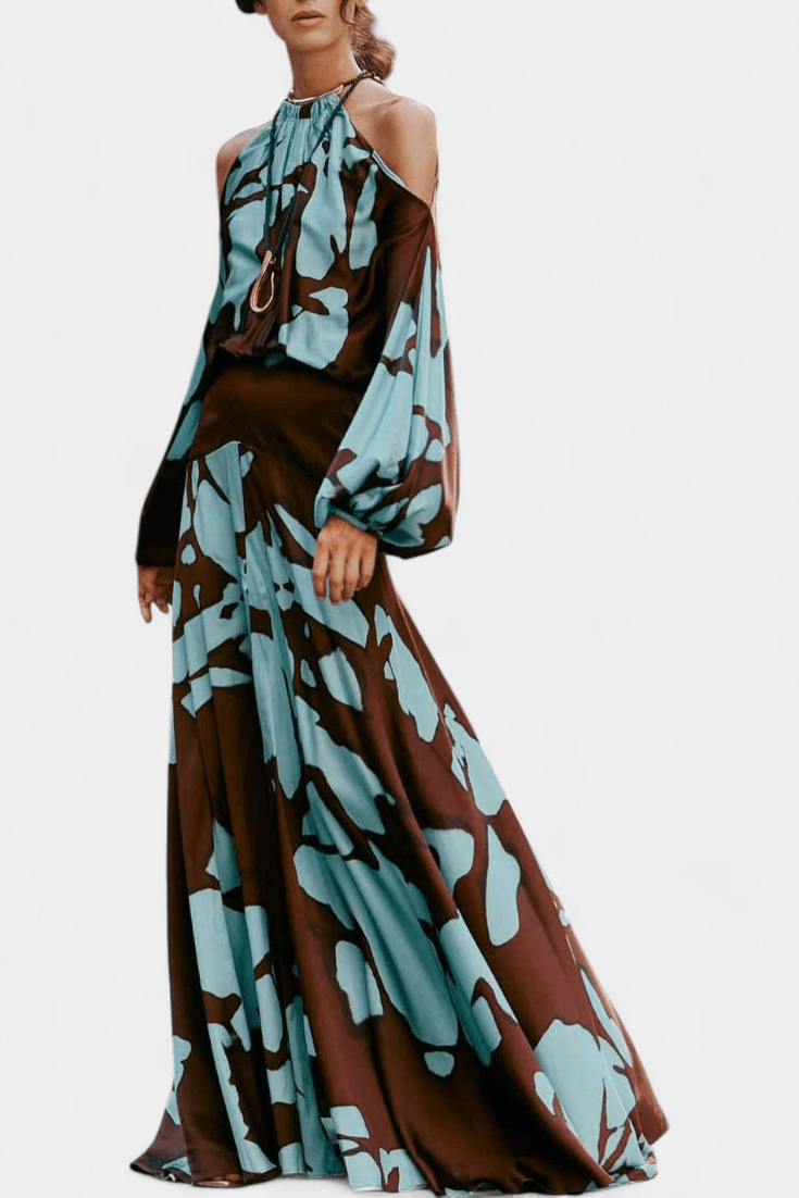 Bicolor Maxi Dress