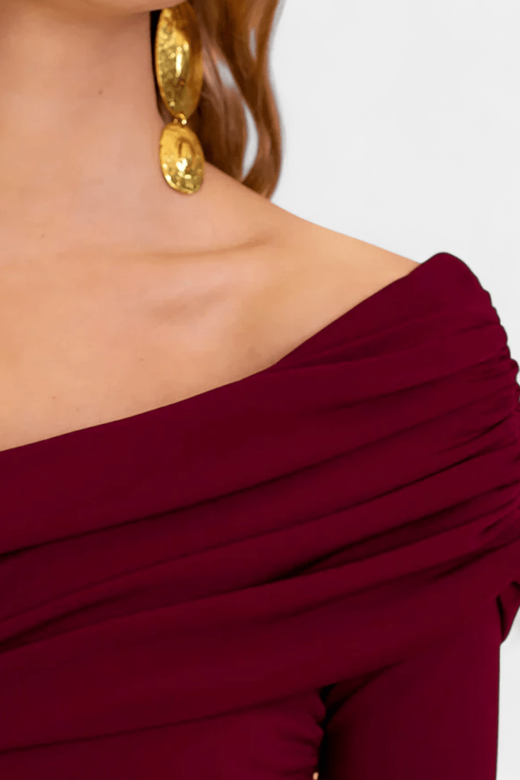 One-shoulder Drape Jumpsuit