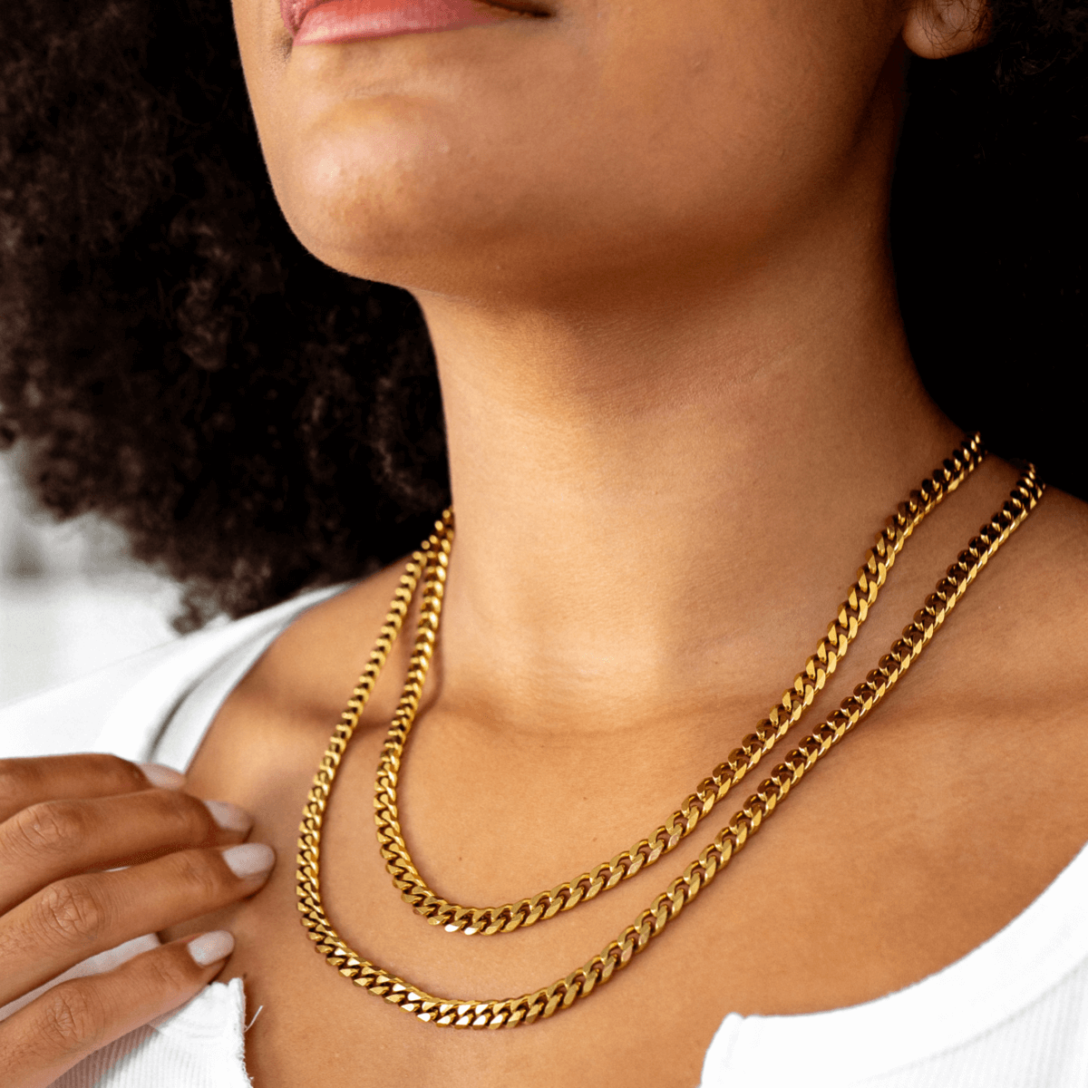 Gold Cuban Chain Necklace