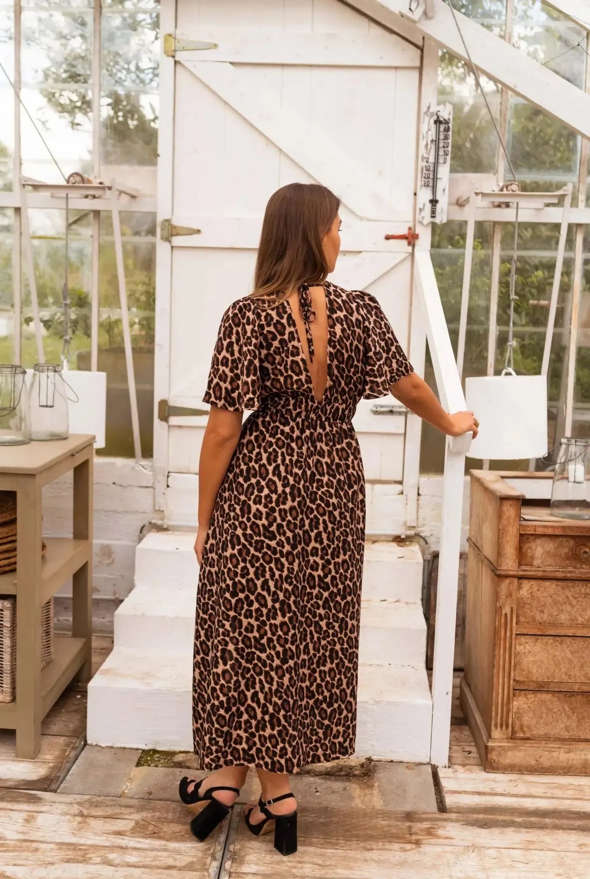 Butterfly Sleeve Maxi Dress