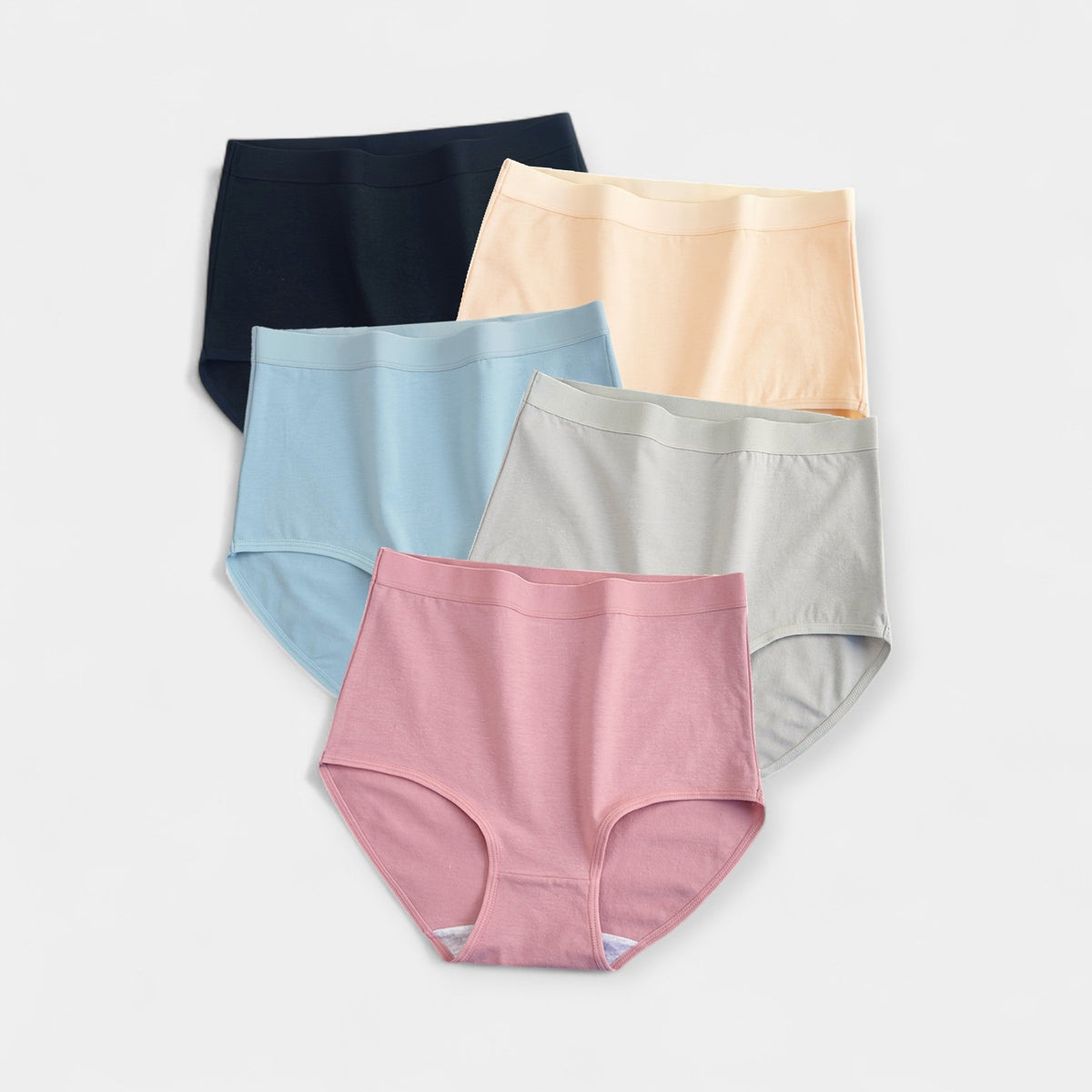 #Color_Set de 5 pantaletas en colores suaves
