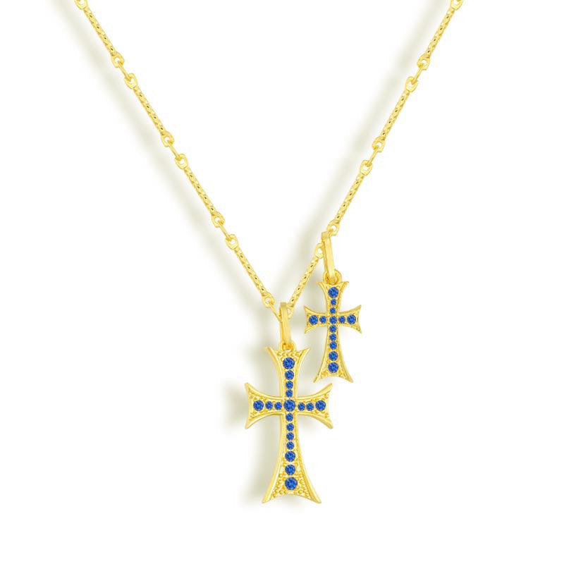 #Color_Oro con Piedras Azules