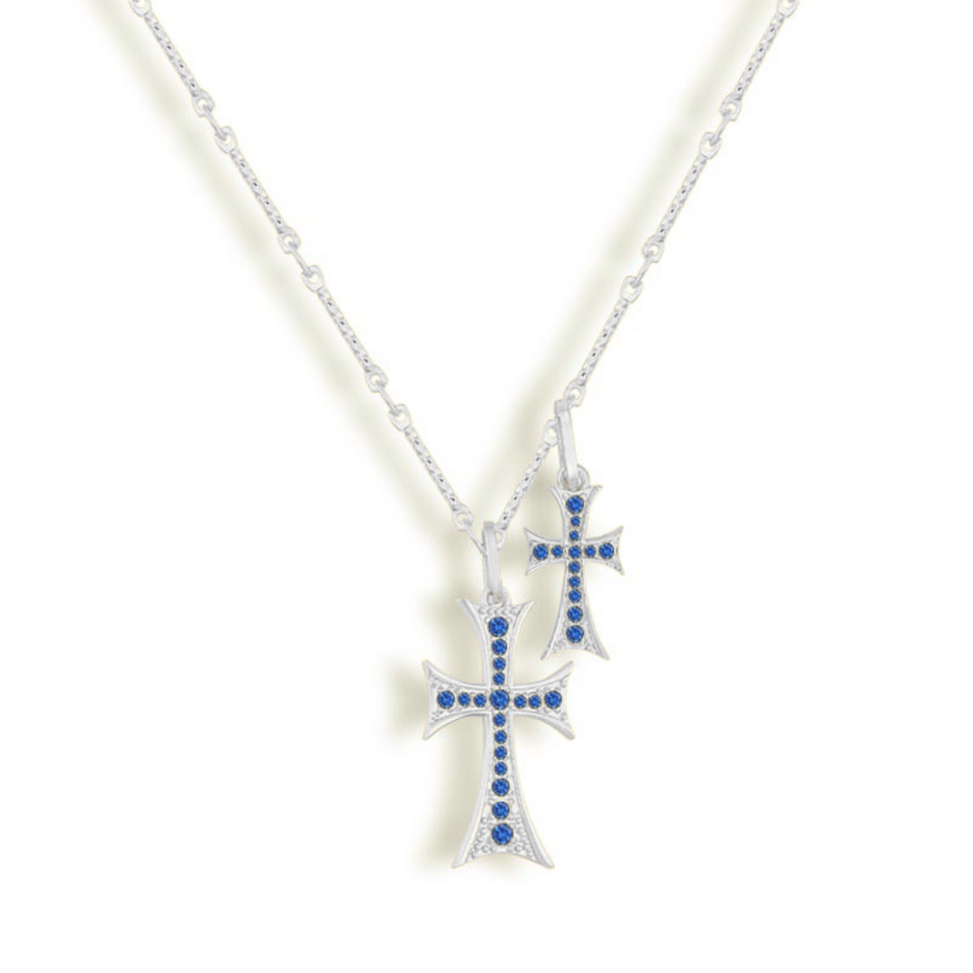 #Color_Plata con Piedras Azules